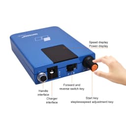 ELIJAH Dental E-Type Micro Motor Rechargeable Micromotor Portable Polisher Suitable Low Speed Handpiece Dentist Equipment Tools