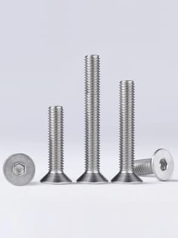 M2 M2.5 M3 M4 M5 M6 M8 DIN7911 304 A2 Stainless Steel Hexagon Hex Socket Flat Countersunk Head Furniture Screws Allen Bolts