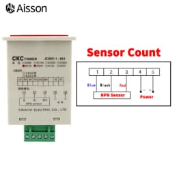 JDM11-6H 6 Digit Electronic Digital Counter Display Hall Sensor Proximity Photoelectric Switch NPN DC12-24V AC110-220V