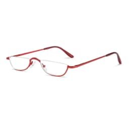 +1.00~+4.0 Unisex Reading Glasses Spring Hinge Metal Half Moon Reading Glasses Ultra Light Resin Eyeglasses Half Frame Glasses