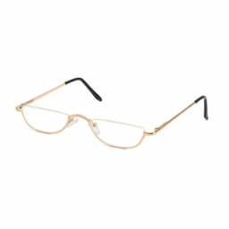 +1.00~+4.0 Unisex Reading Glasses Spring Hinge Metal Half Moon Reading Glasses Ultra Light Resin Eyeglasses Half Frame Glasses
