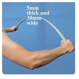 2Pcs Fiberglass Bow Limbs DIY Bow Accessory 30-50Ibs High Strength 5mmx30mmx600mm for Archery Hunting Shooting