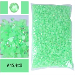 Bulk Wholesale Jelly Color AB Transparent AB 2mm,3mm,4mm,5mm,6mm Facets FlatBack Resin Rhinestone Nail Art Garment Decoration
