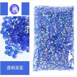 Bulk Wholesale Jelly Color AB Transparent AB 2mm,3mm,4mm,5mm,6mm Facets FlatBack Resin Rhinestone Nail Art Garment Decoration