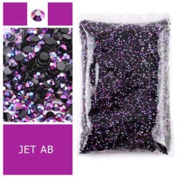 Bulk Wholesale Jelly Color AB Transparent AB 2mm,3mm,4mm,5mm,6mm Facets FlatBack Resin Rhinestone Nail Art Garment Decoration
