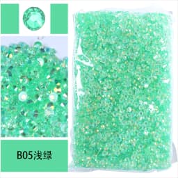 Bulk Wholesale Jelly Color AB Transparent AB 2mm,3mm,4mm,5mm,6mm Facets FlatBack Resin Rhinestone Nail Art Garment Decoration