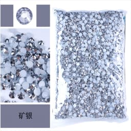 Bulk Wholesale Jelly Color AB Transparent AB 2mm,3mm,4mm,5mm,6mm Facets FlatBack Resin Rhinestone Nail Art Garment Decoration