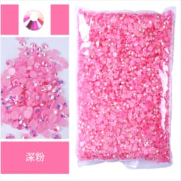 Bulk Wholesale Jelly Color AB Transparent AB 2mm,3mm,4mm,5mm,6mm Facets FlatBack Resin Rhinestone Nail Art Garment Decoration