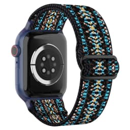 Nylon Loop Strap for Apple Watch 10 Band 46mm 42mm 45mm 44mm 41mm 40mm Adjustable Elastic Bracelet iWatch Series Ultra 9 8 SE 7