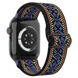 Nylon Loop Strap for Apple Watch 10 Band 46mm 42mm 45mm 44mm 41mm 40mm Adjustable Elastic Bracelet iWatch Series Ultra 9 8 SE 7
