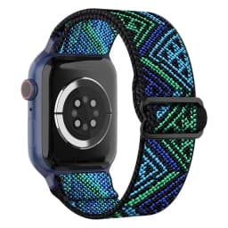Nylon Loop Strap for Apple Watch 10 Band 46mm 42mm 45mm 44mm 41mm 40mm Adjustable Elastic Bracelet iWatch Series Ultra 9 8 SE 7
