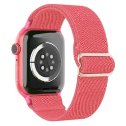Nylon Loop Strap for Apple Watch 10 Band 46mm 42mm 45mm 44mm 41mm 40mm Adjustable Elastic Bracelet iWatch Series Ultra 9 8 SE 7