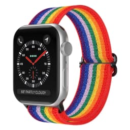 Nylon Loop Strap for Apple Watch 10 Band 46mm 42mm 45mm 44mm 41mm 40mm Adjustable Elastic Bracelet iWatch Series Ultra 9 8 SE 7
