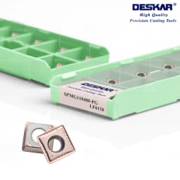DESKAR 100% Original SPMG060204-PG SPMG07T308-PG SPMG090408-PG SPMG110408-PG SPMG140512-PG LF6118 Lathe U-Drill Cutting Inserts