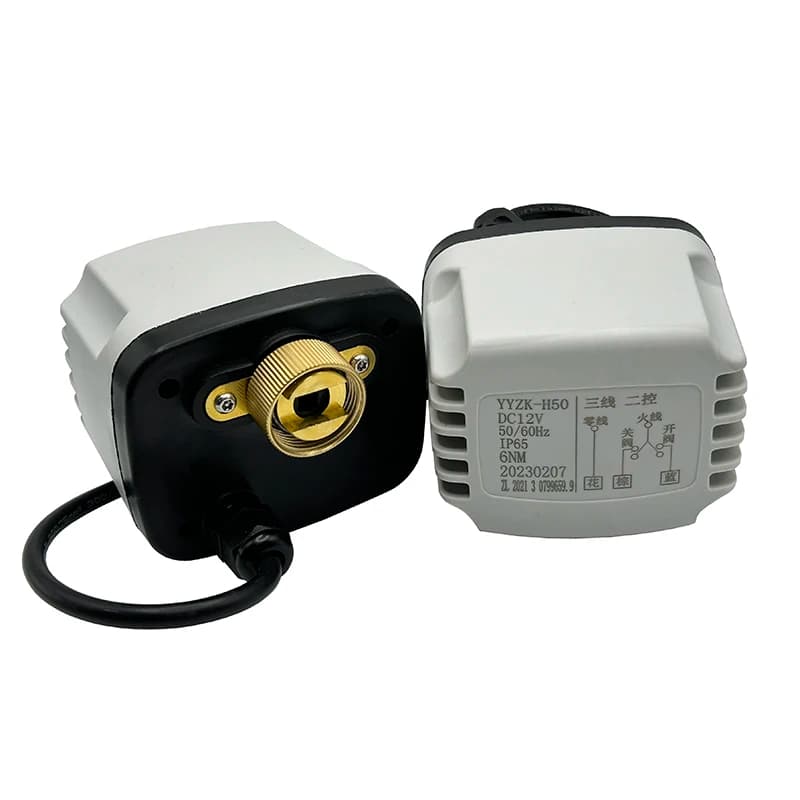 DN15 DN20 DN25 DN50 Waterproof Electric Ball Valve Actuator AC220V DC24V DC12V Motorized Ball Valve Motor 1/2" 3/4" 1" 2"