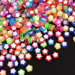 200pcs Mix Letter Acrylic Beads Round Flat Alphabet Spacer Bead and Elastic Cord For Jewelry Make Handmade Diy Bracelet Necklace