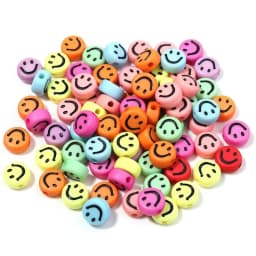 200pcs Mix Letter Acrylic Beads Round Flat Alphabet Spacer Bead and Elastic Cord For Jewelry Make Handmade Diy Bracelet Necklace