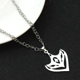 New Genshin Impact Necklace For Teen Punk Anime Cartoon Tartaglia Titanium Steel Necklace Jewelry Accessories For Men Gifts