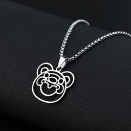 New Genshin Impact Necklace For Teen Punk Anime Cartoon Tartaglia Titanium Steel Necklace Jewelry Accessories For Men Gifts