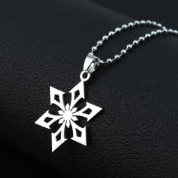 New Genshin Impact Necklace For Teen Punk Anime Cartoon Tartaglia Titanium Steel Necklace Jewelry Accessories For Men Gifts
