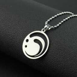 New Genshin Impact Necklace For Teen Punk Anime Cartoon Tartaglia Titanium Steel Necklace Jewelry Accessories For Men Gifts