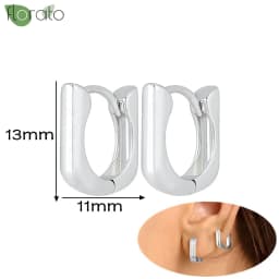 925 Sterling Silver Needle Fashion Small Hoop Earring for Women Mini Round Earrings Party Cartilage Piercing Jewelry Wholesale