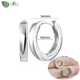 925 Sterling Silver Needle Fashion Small Hoop Earring for Women Mini Round Earrings Party Cartilage Piercing Jewelry Wholesale