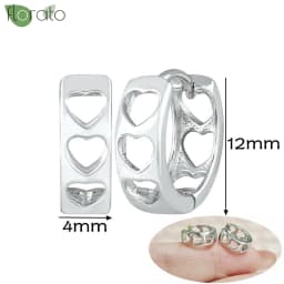 925 Sterling Silver Needle Fashion Small Hoop Earring for Women Mini Round Earrings Party Cartilage Piercing Jewelry Wholesale