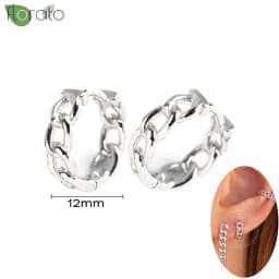 925 Sterling Silver Needle Fashion Small Hoop Earring for Women Mini Round Earrings Party Cartilage Piercing Jewelry Wholesale