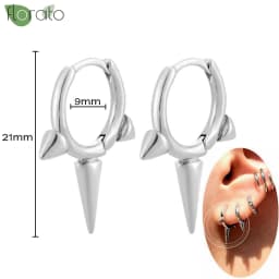 925 Sterling Silver Needle Fashion Small Hoop Earring for Women Mini Round Earrings Party Cartilage Piercing Jewelry Wholesale