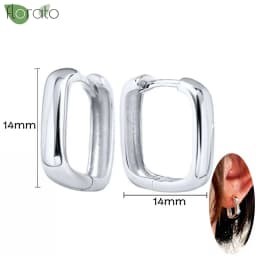 925 Sterling Silver Needle Fashion Small Hoop Earring for Women Mini Round Earrings Party Cartilage Piercing Jewelry Wholesale
