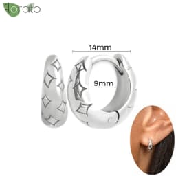925 Sterling Silver Needle Fashion Small Hoop Earring for Women Mini Round Earrings Party Cartilage Piercing Jewelry Wholesale