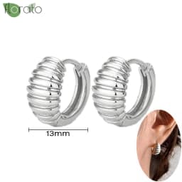 925 Sterling Silver Needle Fashion Small Hoop Earring for Women Mini Round Earrings Party Cartilage Piercing Jewelry Wholesale