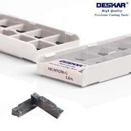 DESKAR 100% Original MGMN150-G 200/250-G 300-M 400-M 500-M LDA Grooving Turning Tools 10Pcs Lathe Cutter Cutting Carbide Inserts
