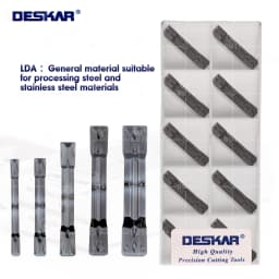 DESKAR 100% Original MGMN150-G 200/250-G 300-M 400-M 500-M LDA Grooving Turning Tools 10Pcs Lathe Cutter Cutting Carbide Inserts