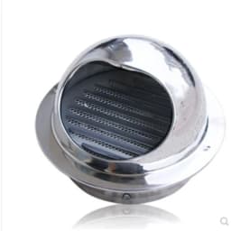 60 Mm ~ 200 Mm Stainless Steel Exhaust Hood, Wall Vent Cap, Air Vent Bull Nose Bathroom Extractor Outlet Grille Louvres