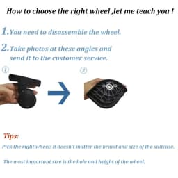 Hongsheng Suitcase Universal Wheel Trolley Case Wheel Accessories Password Travel Mute Universal Wheel Repair and Replacement