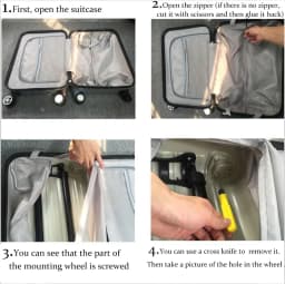 Hongsheng Suitcase Universal Wheel Trolley Case Wheel Accessories Password Travel Mute Universal Wheel Repair and Replacement