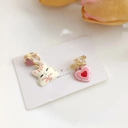 32 Style Colorful Enamel Cartoon Cute Rabbit Fox Ear Clips Funny Cat Bear Long Clip on Earrings Without Piercing for Women Girls