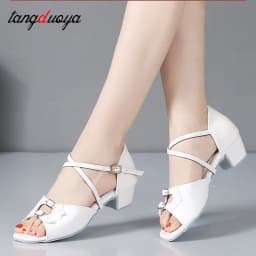 New Girls Ballroom Latin Dance Shoes Women Children's Dance Shoes Women Professional Child/Kids/Salsa Practice Shoes Sandal