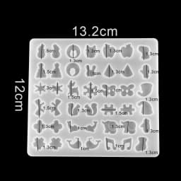 Earring Pendant Silicone Mold Epoxy Resin Jewelry Making Molds Heart Leaves Moon DIY Charms Pendant Mould Creative Jewelry Craft