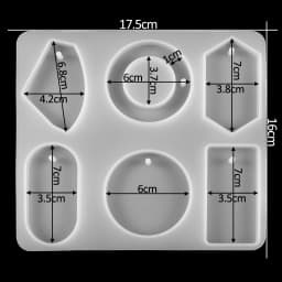 Earring Pendant Silicone Mold Epoxy Resin Jewelry Making Molds Heart Leaves Moon DIY Charms Pendant Mould Creative Jewelry Craft