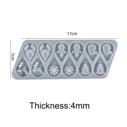 Earring Pendant Silicone Mold Epoxy Resin Jewelry Making Molds Heart Leaves Moon DIY Charms Pendant Mould Creative Jewelry Craft