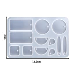 Earring Pendant Silicone Mold Epoxy Resin Jewelry Making Molds Heart Leaves Moon DIY Charms Pendant Mould Creative Jewelry Craft