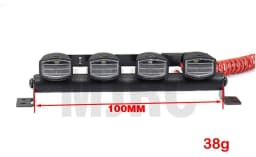 Rc Tracked Truck Body Shell Roof Light Remote Control Car Led Light Strip For Trx-4 Trx4 Axial Scx10 Ii 90046 D90 Rc4wd D110