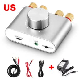 Woopker Digital Audio Amplifier X24 Tpa3116 50Wx2 Hifi Stereo Home Audio Receiver Power AMP Bluetooth 5.0 Sound Amplifiers