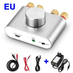 Woopker Digital Audio Amplifier X24 Tpa3116 50Wx2 Hifi Stereo Home Audio Receiver Power AMP Bluetooth 5.0 Sound Amplifiers