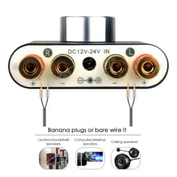 Woopker Digital Audio Amplifier X24 Tpa3116 50Wx2 Hifi Stereo Home Audio Receiver Power AMP Bluetooth 5.0 Sound Amplifiers