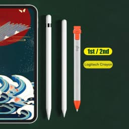 Soft Pencil Tips for Apple Pencil 1st / 2nd / 3rd /Pro Generation, Double-Layered iPad Stylus Nib, Both Soft and Hard