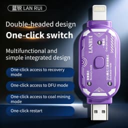 Lanrui V587 Engineering Box One-Click DFU Recovery Tool MaAnt DFU-X One-Click DFU Restore Tool For IPhone IPad Android Repair
